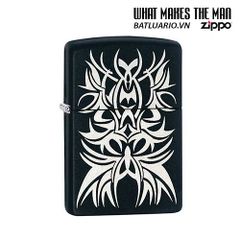 Bật Lửa Zippo 28686 - Bật Lửa Xã Hội Văn Hóa Hình Xăm Khắc Laser Màu Đen Mờ - Quà Tặng Cho Người Yêu Thích Fandom