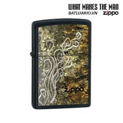 Bật Lửa Zippo 24808 Flavor Of The Sun - Bật Lửa Matte Đen Cho Người Yêu Thích Nghệ Thuật và Thời Trang