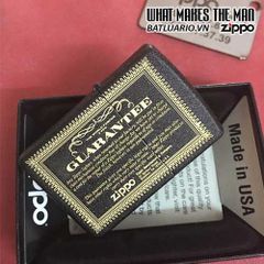 ZIPPO Khắc Guarantee 236 - Bật Lửa Zippo Chất Lượng Cao Cho Người Sưu Tập Và Quà Tặng Ý Nghĩa