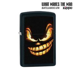 Bật Lửa Zippo Scary Jack o Lantern - Màu Đen Mờ, Đồ Trang Trí Halloween, Quà Tặng Yêu Thích Cho Fan Hâm Mộ