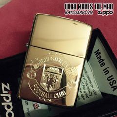 Bật Lửa Zippo Khắc Logo Manchester United 01 - Quà Tặng Fan Bóng Đá Hàng Chính Hãng, Phong Cách Thể Thao