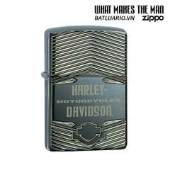 Zippo 29165 - Bật Lửa Chính Hãng Zippo HD Xe Máy Armor Black Ice - Quà Tặng Độc Đáo Cho Người yêu Xe Máy