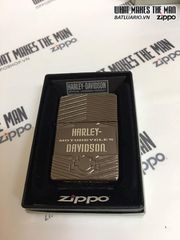 Zippo 29165 - Bật Lửa Chính Hãng Zippo HD Xe Máy Armor Black Ice - Quà Tặng Độc Đáo Cho Người yêu Xe Máy