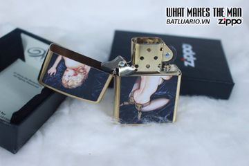 Zippo 29473 - Bật Lửa Brushed Brass Olivia De Berardinis - Quà Tặng Độc Đáo Cho Người Yêu Nghệ Thuật
