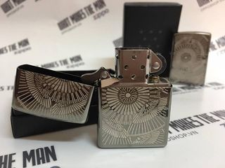 Zippo 29421 - Bật Lửa Zippo Đen Băng Hoa Văn Châu Á - Quà Tặng Độc Đáo Cho Người Yêu Thích Nghệ Thuật