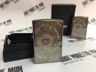 Zippo 29421 - Bật Lửa Zippo Đen Băng Hoa Văn Châu Á - Quà Tặng Độc Đáo Cho Người Yêu Thích Nghệ Thuật