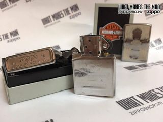 Zippo 28982 - Bật Lửa Polished Chrome Harley Davidson Kiểu Dáng Độc Đáo, Quà Tặng Thích Hợp Cho Người Hâm Mộ Xe Máy