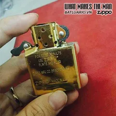 Ruột Zippo Chính Hãng USA - Màu Vàng, Thay Thế Bật Lửa Zippo, Phụ Kiện Chất Lượng Cao, Có Sẵn Đá và Bấc