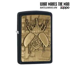 Zippo 29567 - Tiêu Đề Steampunk Biểu Tượng Bọ Cạp Đen Mờ - Quà Tặng Độc Đáo Cho Người Yêu Thích Zippo