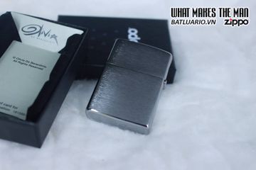 Bật Lửa Zippo 29475 - Thiết Kế Brushed Chrome của Olivia De Berardinis - Quà Tặng Thời Trang Độc Đáo