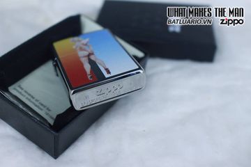 Bật Lửa Zippo 29475 - Thiết Kế Brushed Chrome của Olivia De Berardinis - Quà Tặng Thời Trang Độc Đáo
