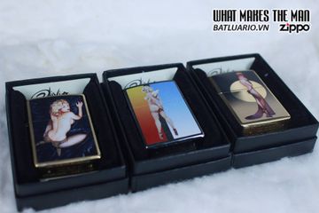 Bật Lửa Zippo 29475 - Thiết Kế Brushed Chrome của Olivia De Berardinis - Quà Tặng Thời Trang Độc Đáo