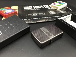 Bật Lửa Zippo James Bond 007 Màu Xám Dusk - Quà Tặng Phong Cách Điện Ảnh Huyền Thoại cho Fan Của Điệp Viên 00