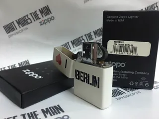 ZIPPO 214 - Bật Lửa Chất Lượng Cao Hình I LOVE BERLIN, Quà Tặng Độc Đáo Cho Người Yêu Du Lịch Đức