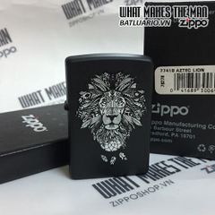 Bật Lửa ZIPPO 218 Hình Sư Tử Aztec - Quà Tặng Độc Đáo Cho Những Người Yêu Thích Thần Thoại Aztec