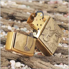 Bật Lửa Zippo 20854 - Where Eagles Dare Biểu Tượng Brushed Brass - Quà Tặng Độc Đáo Cho Người Hâm Mộ Phim
