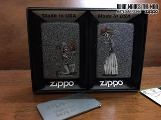 Zippo 28987 - Bật Lửa Day of The Dead Hình Skull Đá Sắt - Quà Tặng Cho Fan Văn Hóa Mexico