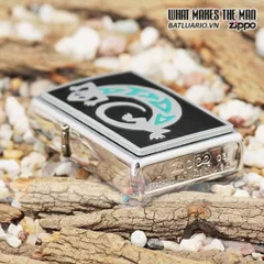 Bật Lửa Zippo 20189 - Họa Tiết Thằn Lằn Bằng Chrome Chải, Quà Tặng Độc Đáo Cho Dân Chơi Zippo