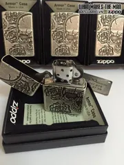 Zippo Armor 28988 - Bật Lửa Skull Roses Bạc Cổ Điển - Phụ Kiện Độc Đáo Cho Người Yêu Thích Nghệ Thuật