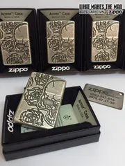 Zippo Armor 28988 - Bật Lửa Skull Roses Bạc Cổ Điển - Phụ Kiện Độc Đáo Cho Người Yêu Thích Nghệ Thuật