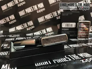 Zippo 28652 - Bật Lửa Chrome Chải Hình Quốc Kỳ Đại Bàng - Quà Tặng Phong Cách Mỹ Thể Thao