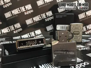 Zippo Black Ice Lighter - Zipp 29425, Chất Lượng Tốt, Bảo Hành Chính Hãng, Quà Tặng Độc Đáo cho Fan Zippo