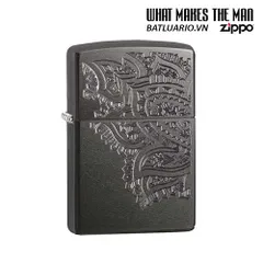 Zippo 29431 - Bật Lửa Zippo Paisley Xám Nhạt, Phong Cách Thời Trang, Quà Tặng Độc Đáo Cho Người Yêu Thích Hàng Hiệu