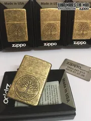 Zippo 29149 - Zippo Cây Sự Sống Bằng Đồng Antique - Quà Tặng Thú Vị Cho Người Yêu Thích Hàng Độc đáo