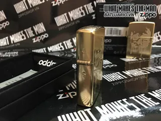 Zippo 29401 - Bật Lửa Skull Grunge Vàng Đậm, Phụ Kiện Độc Đáo Cho Người Yêu Thích Hình Xương Và Thời Trang Cá Tính