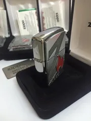 Zippo 29104 - Bật Lửa Brushed Chrome Họa Tiết Lửa Z - Quà Tặng Độc Đáo Cho Người Sành Điệu
