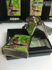 Zippo 29058 - Bật Lửa Brushed Chrome Phật Giáo - Quà Tặng Độc Đáo Cho Người Yêu Thích Văn Hóa Á Đông