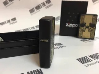 Zippo 29404 - Bật Lửa Skull Đen Nhám - Phụ Kiện Thời Trang cho Người Yêu Thích Quái Dị