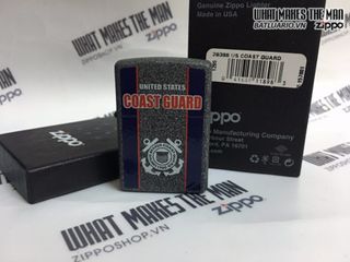 Bật Lửa Zippo 29386 - US Coast Guard Crest Iron Stone Chính Hãng - Quà Tặng Độc Đáo Cho Người Yêu Thích Hàng Hải