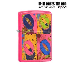 Zippo 29086 - Bật Lửa Pop Lips Neon Hồng Độc Đáo - Quà Tặng Thời Trang Thích Hợp Cho Fan Cuồng