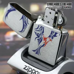 Bật Lửa Zippo Tattoo Eagle Brushed Chrome - Bật Lửa Zippo Cao Cấp với Hình Ảnh Đại Bàng, Quà Tặng Cho Fan Văn Hóa Pop
