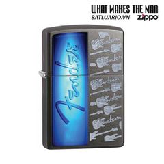 Bật Lửa Zippo 28959 - Hình Ảnh Guitar Fender Màu Xám Huyền Bí - Quà Tặng Độc Đáo Cho Người Yêu Âm Nhạc