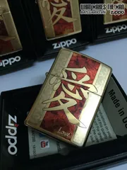 Zippo 28953 - Bật Lửa Chất Liệu Đồng Cao Cấp Màu Bóng - Mẫu Trung Quốc Tình Yêu Sang Trọng