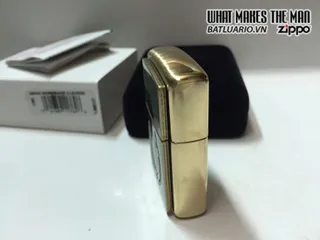 Zippo 29243 - Zippo Bật Lửa Hình Cỏ 4 Lá và Biểu Tượng Nhẫn Ngựa - Quà Tặng Yêu Thích cho Người Sưu Tập