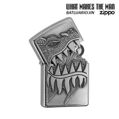 Zippo 28969 - Bật Lửa Rồng Phun Lửa Họa Tiết Chrome Đánh Bóng - Quà Tặng Dành Cho Fan Kinh Điển