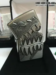 Zippo 28969 - Bật Lửa Rồng Phun Lửa Họa Tiết Chrome Đánh Bóng - Quà Tặng Dành Cho Fan Kinh Điển