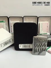 Zippo 28969 - Bật Lửa Rồng Phun Lửa Họa Tiết Chrome Đánh Bóng - Quà Tặng Dành Cho Fan Kinh Điển