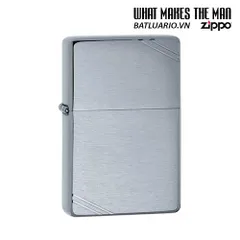 Bật Lửa Zippo 230 Vintage Crom Xước - Bật Lửa Chính Hãng Phong Cách Cổ Điển Cho Người Sưu Tầm
