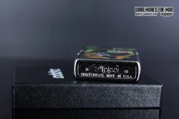 Zippo 29837 - Zippo Bật Lửa Thiết Kế Rồng Trung Hoa Màu Bạc Đường Phố - Quà Tặng Dành Cho Fan Hâm Mộ