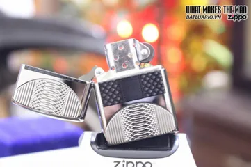 ZIPPO 167 Coils & Color Armor - High Polish Chrome Lighter for Home & Lifestyle - Unique Gift Idea for Collectors
