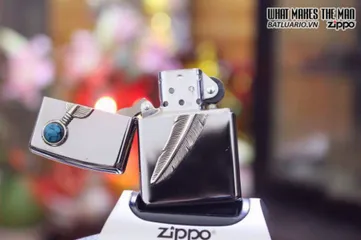 Zippo Bật Lửa Họa Tiết Lông Ấn Độ - Quà Tặng Phong Cách Thổ Dân, Sưu Tầm Thú Vị cho Người Yêu Thích Văn Hóa