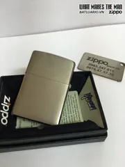 Zippo 28002 - Bật Lửa Mazzi Hình Sói Hú Bằng Chrome Chải - Quà Tặng Thích Hợp Cho Người Yêu Thiên Nhiên