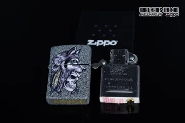 Zippo 29863 – Bộ Khui Rượu Hình Đầu Bò Sói & Lông Thiên Nga - Quà Tặng Độc Đáo Cho Người Sưu Tập
