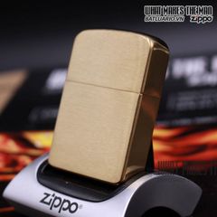Bật lửa Zippo 1941B Brushed Brass - Tái bản cổ điển, quà tặng hoàn hảo cho tín đồ Zippo và sưu tầm.