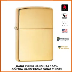 Bật Lửa Zippo 254B - Đồng Bóng Trơn High Polished Brass, Bật Lửa Sang Chảnh, Quà Tặng Độc Đáo, Chất Lượng Cao, Bảo Hành Trọn Đời