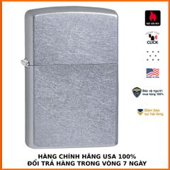 Bật Lửa Zippo 207 STREET - Bật Lửa Chính Hãng Mỹ Mạ Chrome Trắng, Quà Tặng Sang Trọng, Bảo Hành Trọn Đời